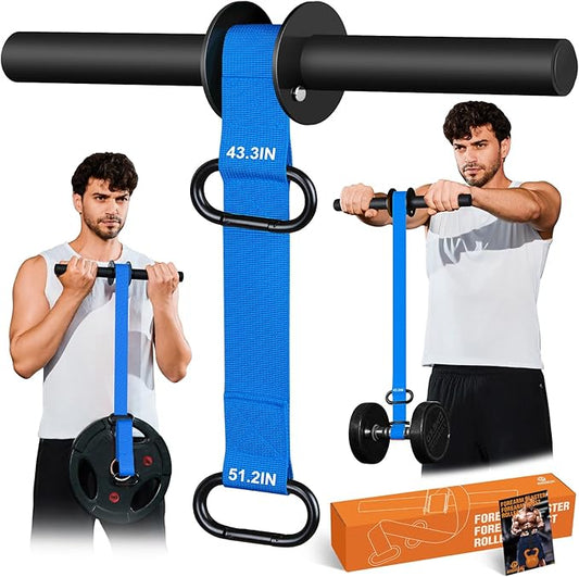 Forearm Strengthener and Wrist Roller 43.3 inch 51.2 inch