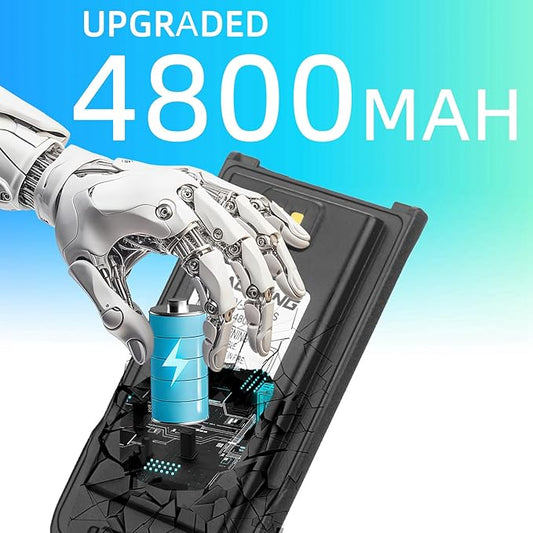 BAOFENG UV-9R Battery 4800mAh Type-C BL-9 Li-ion 7.4V Replacement UV-9R Plus UV-9G BF-T57 BF-T57 GMRS-9R GMRS-9R UV-XR (1Pack)