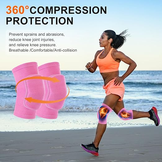 volleyball knee pads for Girls, Youth, Kids, Women, Men, Protective Knee pads for Volleyball Basketball Football Dance Yoga Tennis Running Cycling Workout Wrestling Climbing