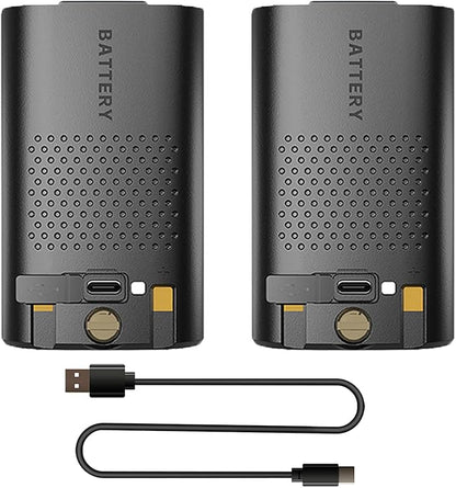 BAOFENG 2 Packs UV-17R Battery with Type-c Cable BL-17UV Enlarge 1800mAh USB-C DC7.4V 13.32Wh 13.32Wh Li-ion