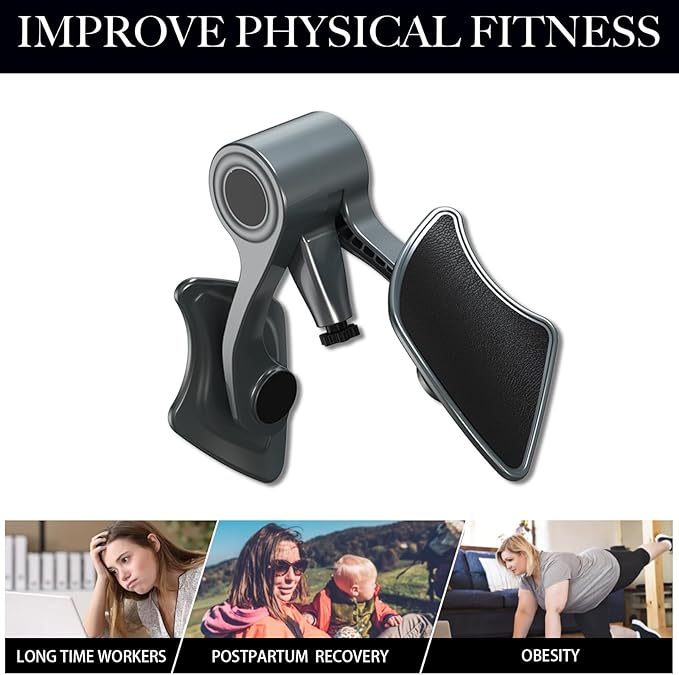 Thigh Master Hip Trainer Kegel Exerciser with Adjustable Baffle