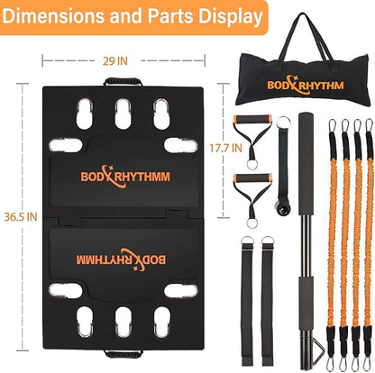 BODY RHYTHM Portable Home Gym Workout Equipment - 150 lbs