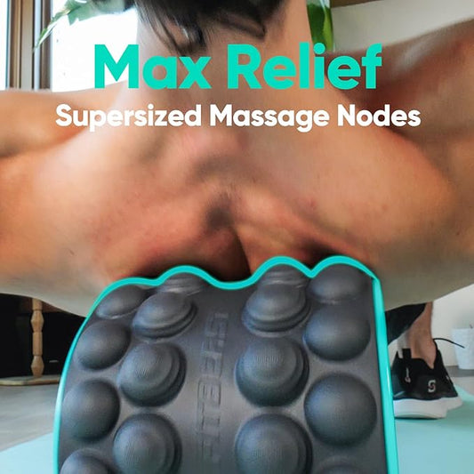 FitBeast Back Roller, Back Wheel Foam Roller - Targeted Muscle Roller for Deep Tissue Massage, Back Stretcher