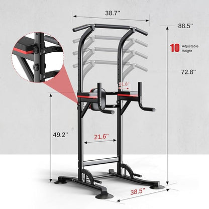 Power Tower Pull Up Bar Station