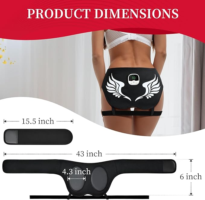 ABS Stimulator Buttocks - Intelligent Wireless Fitness Apparatus AST-301) with 8 Modes