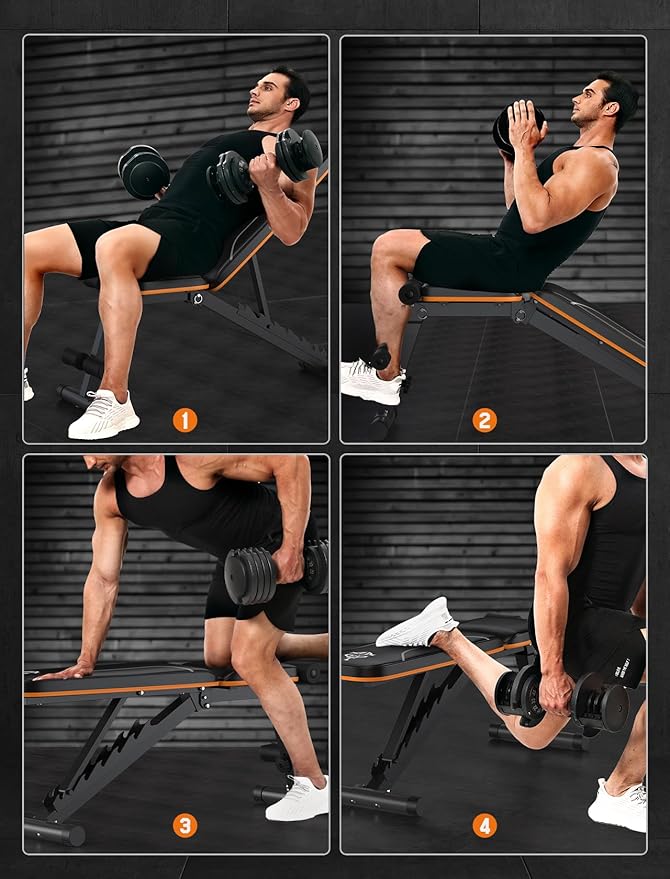 Sportsroyals Workout Bench 750LBS Weight