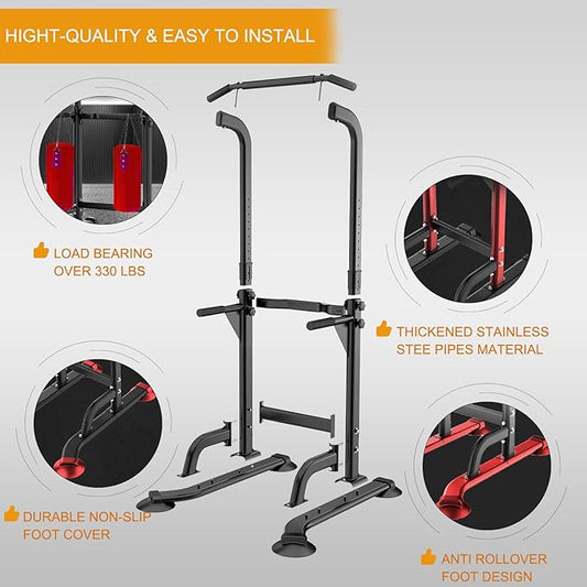 Pull Up Bar Power Tower Dip Bar Station