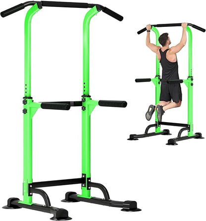 DlandHome Power Tower Dip Station Pull Up Bar