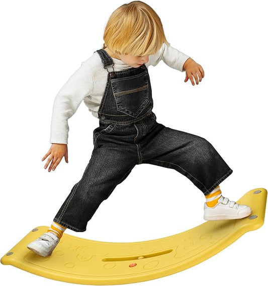 Dazmers Balance Board - Wobbler Balancing Board for Kids - Balance Board Toddler - Rocker Practice Balance - Trainer Board Toy for Toddler and Teens - Physical Exercise for All Ages