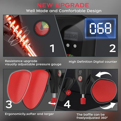 Thigh Master Adjustable Resistance 77 LB 2 in 1 Arm