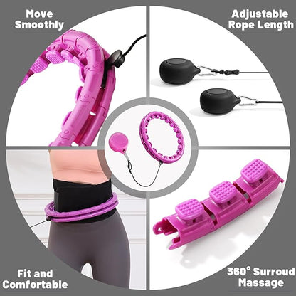 Weighted Fit Hoop Plus Size for Adult Weight Loss 18/32 Detachable 2 in 1, Great