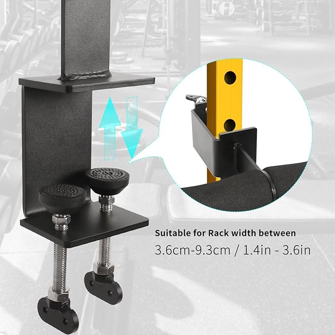 Nordic Curl Squat Rack Attachment: Leg Extension Attachment