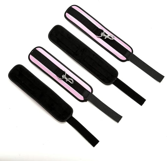 Sovyime Portable Exercise Spreader Bar with 4pcs Adjustable Straps