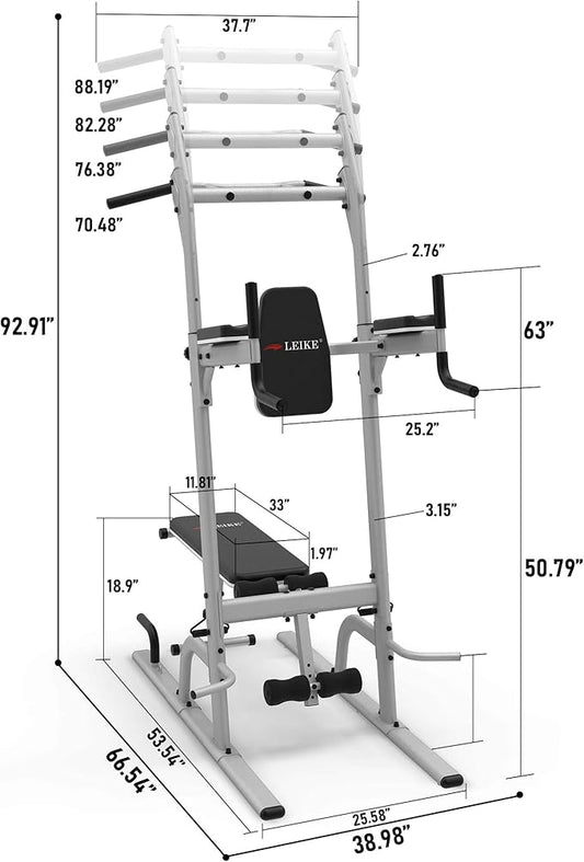 leikefitness Multifunction Power Tower Exercise Equipment