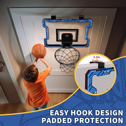 Mini Basketball Hoop Indoor with Scoreboard 3 Balls