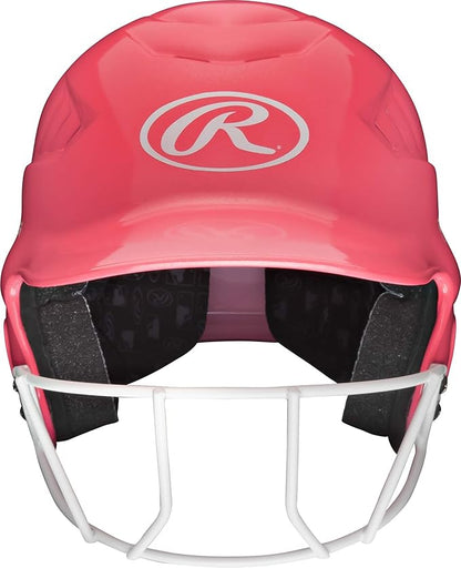 Rawlings | COOLFLO Batting Helmet with Facemask | Fastpitch Softball | One Size Fits Most (6 1/2” – 7 1/2”)