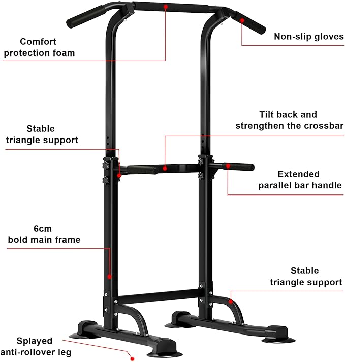 SogesHome Power Tower Pull Up Bar and Dip