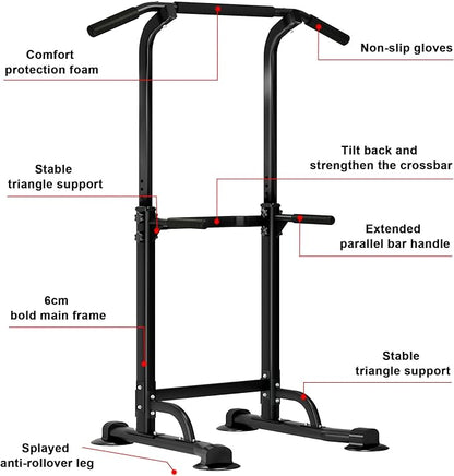 SogesHome Power Tower Pull Up Bar and Dip