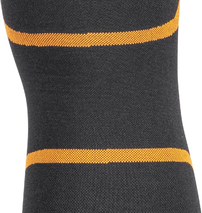 Klein Tools 60622 Knee Pad Compression Sleeve, Knee Support for Construction, Workers and Athletes, Black, S/M