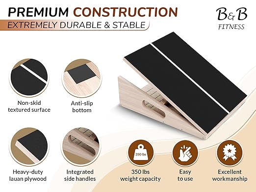 B&B Fitness Calf Stretcher - Improve Flexibility and