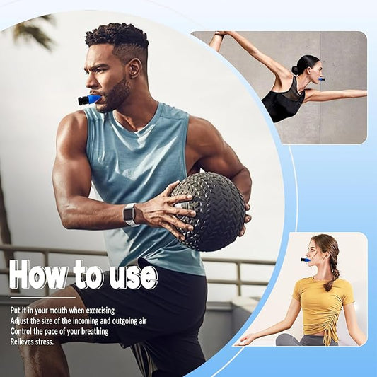 Respiratory Trainer | Compact Exercise Device with Adjustable