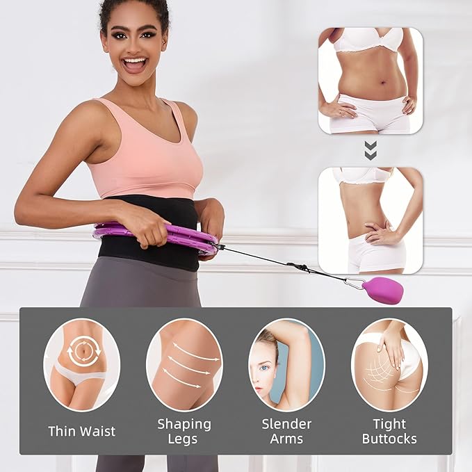 Weighted Fit Hoop Plus Size for Adult Weight Loss 18/32 Detachable 2 in 1, Great