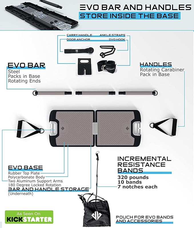 EVO Gym - Portable Home Gym Strength Training Equipment