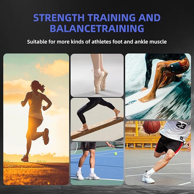 Ankle Foot Strengthener Trainer for Sprained Ankle,Balance Board,Stability Exercises,Physical Therapy,Plantar Fasciitis Relief,Posture Corrector,Balance Training,Anti Slip Wobble Board