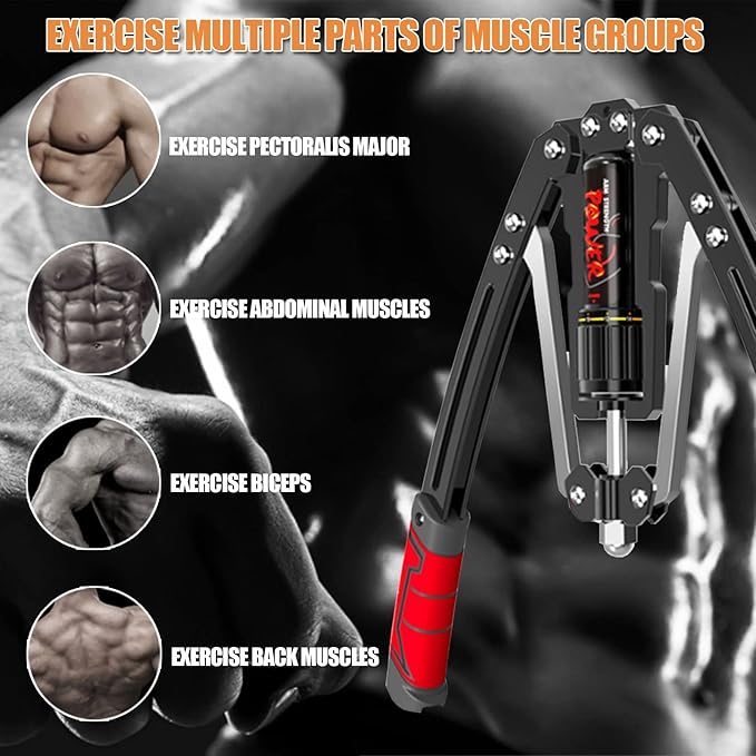 Arm Blaster Forearm Workout Equipment - ZHMNEG New 10 Gears 22-440lbs,Thickened Carbon
