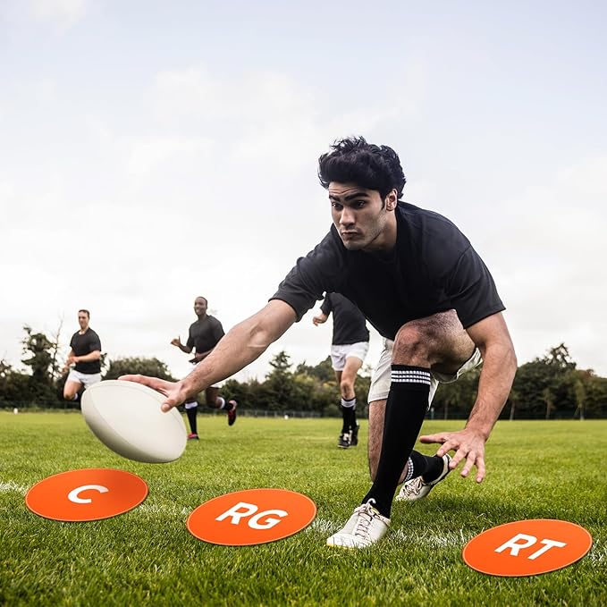9 Pcs Football Lineman Spot Markers with Mesh 9 Inch