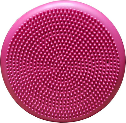 AppleRound Inflated Wobble Cushion with Hand Pump, Air Stability Board (Extra Thick), Core Balance Disc for Adults, Sensory Wiggle Seat for Kids, Flexible Seating for All Age, 13.5in / 34cm Diameter