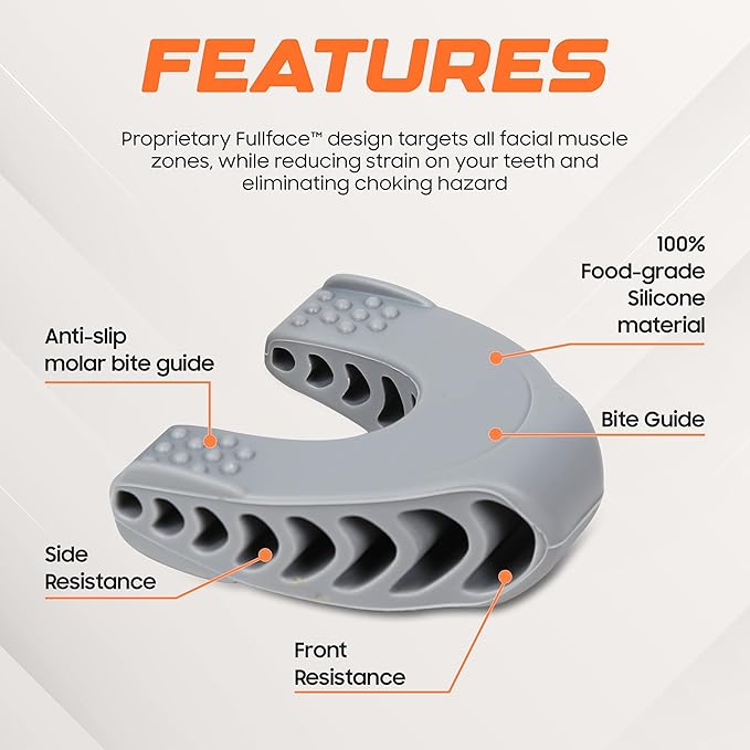DASZERX® Sports Jaw Exerciser for Men & Women 4 Resistance