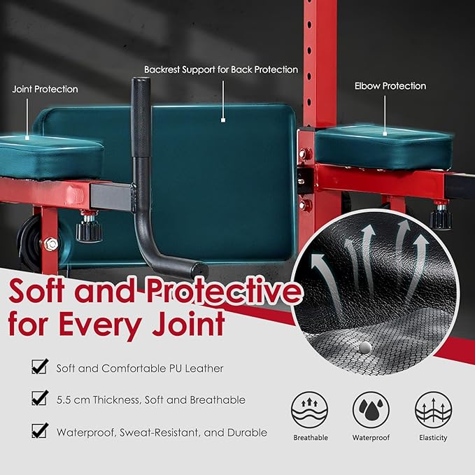 SogesPower Power Tower Dip Station Pull Up Bar
