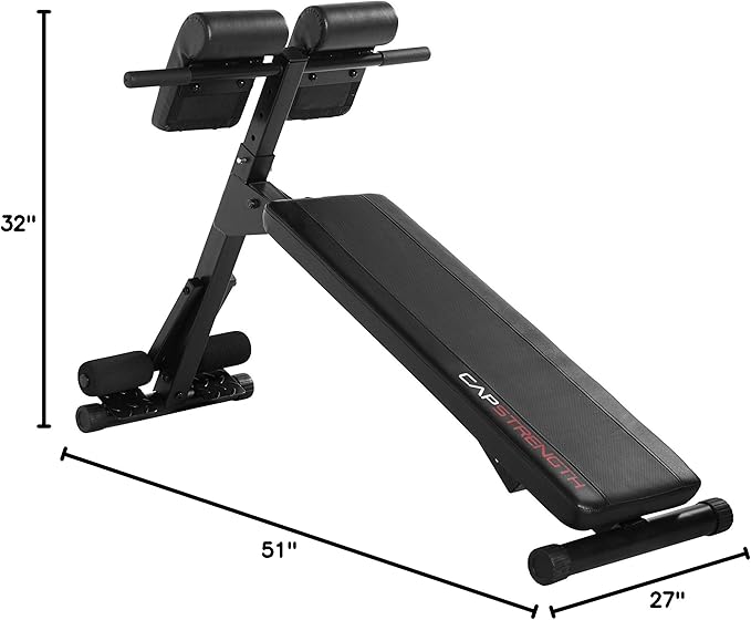 CAP Barbell Hyperextension/Ab Bench