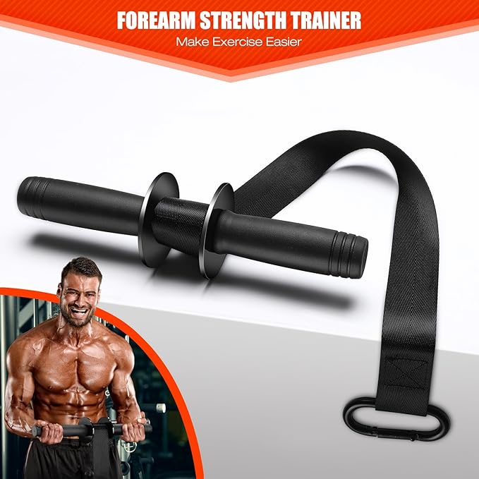 TOBWOLF Forearm Strengthener and Wrist Roller with Quick