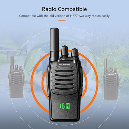 Retevis H-777H Walkie Talkies Long Range 2 Way (1 Pack)