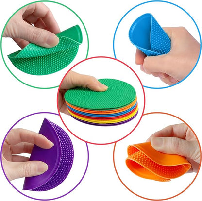 Spot Markers,9 Inch Anti-Slip Agility Spots Markers,10 Pcs