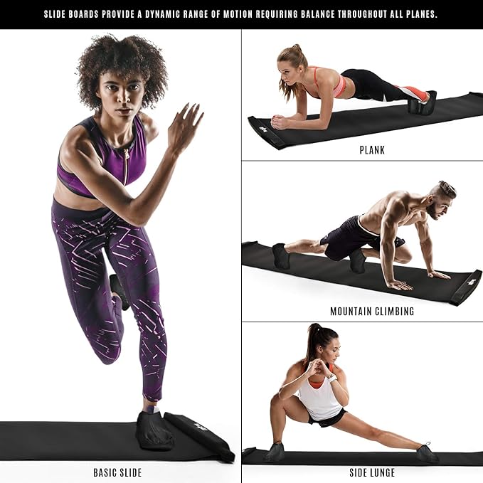 Yes4All Slide Board – Workout Board with Carrying