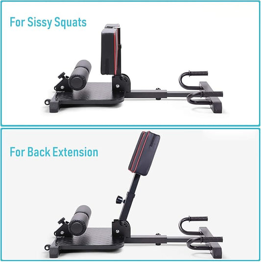 leikefitness Deluxe Multi-Function Deep Sissy Squat Bench Home 8400