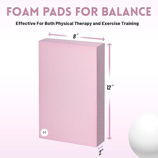 Balance Foam Pad, Balance Pads for Physical Therapy, Non-Slip Exercise Balance Board for Balance Workouts, Knee & Ankle Exercise, Core Balance and Strength Stability Training