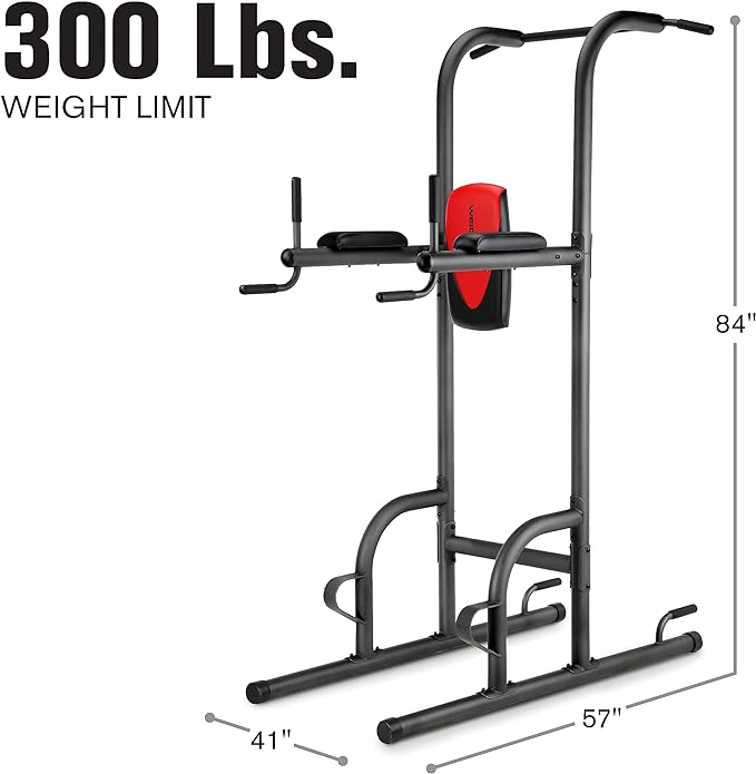 Weider Power Tower with 4 Workout Stations and 300 Lb.