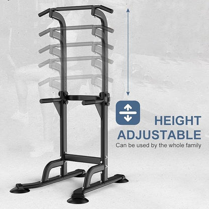 Power Tower Dip Station Pull-up Bar for Home