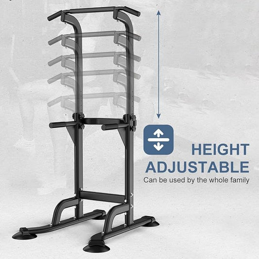 Power Tower Dip Station Pull-up Bar for Home