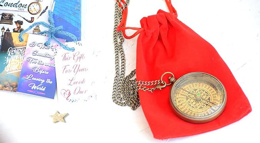 Navigational Compass Locate Compass Engraved Necklace Compass Antique