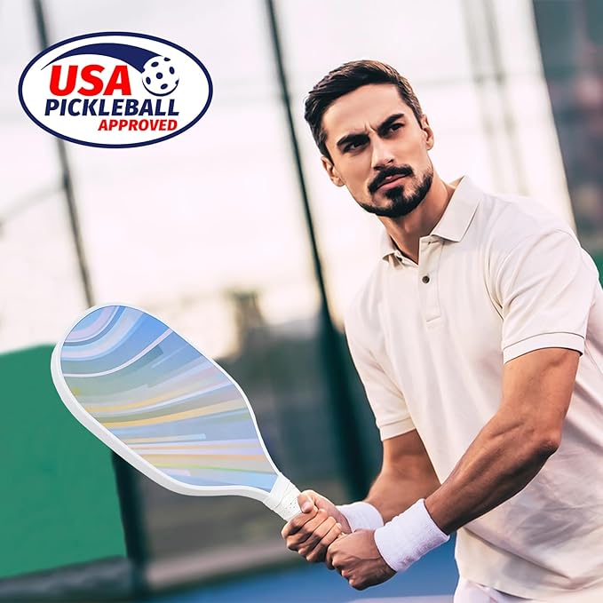 DULCE DOM Pickleball Paddles 2/4 with 4 Pickleball