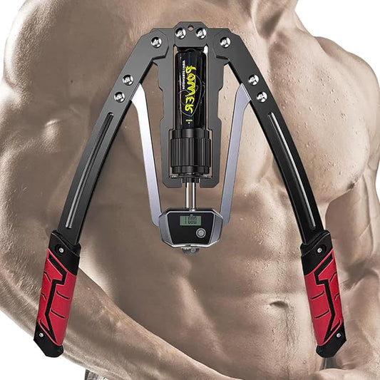 Chest Expander Arm Exercise Equipment 10 Gears 22-440lbs,Thickened Carbon
