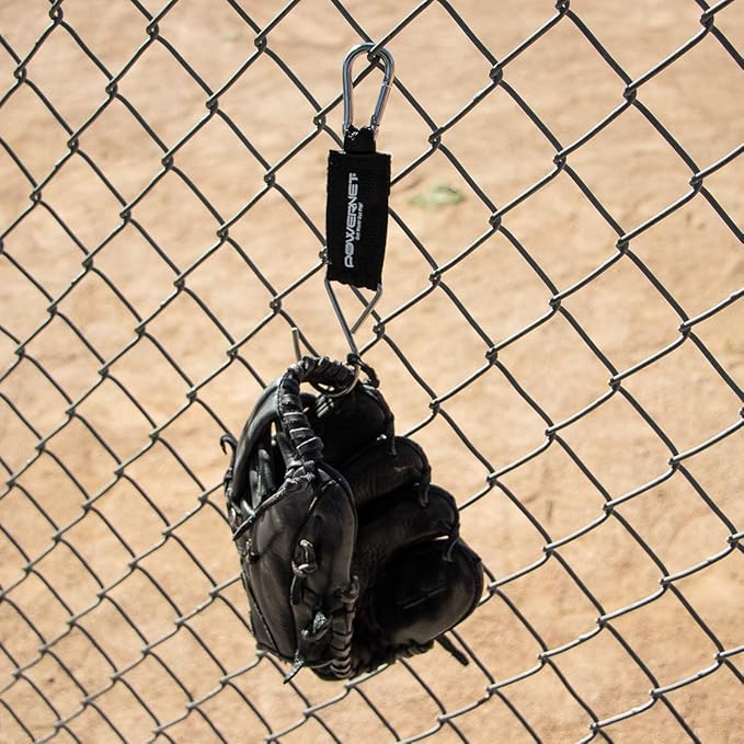 PowerNet Dugout Organizers, Softball & Baseball Bat Fence Rack, Multi-Clip Gear Hanger, Two Fence Hooks or Dugout Bundle, Baseball Coaching Accessories, Baseball Equipment Dugout Organizer with Hooks