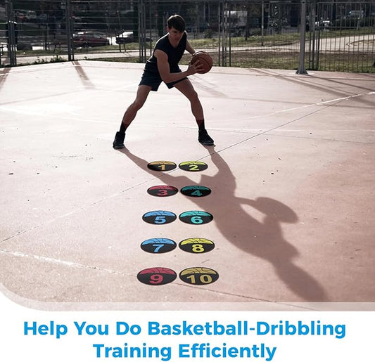 10 PCS Basketball Spot Markers 9 Inches