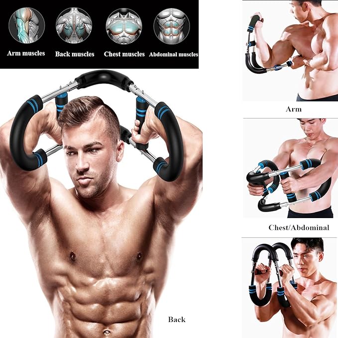 Twister Arm Trainer, Adjustable Chest Workout Equipment, Arm Trainer for Men, Arm Exercise Equipment, Chest Trainer for Men, Shoulders and Forearms Muscle Training Fitness Equipment