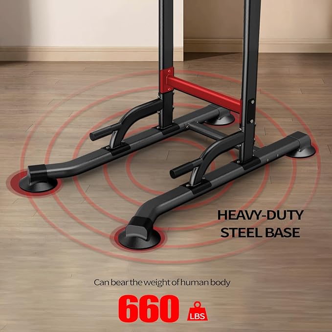 Power Tower Adjustable Height Pull Up & Dip